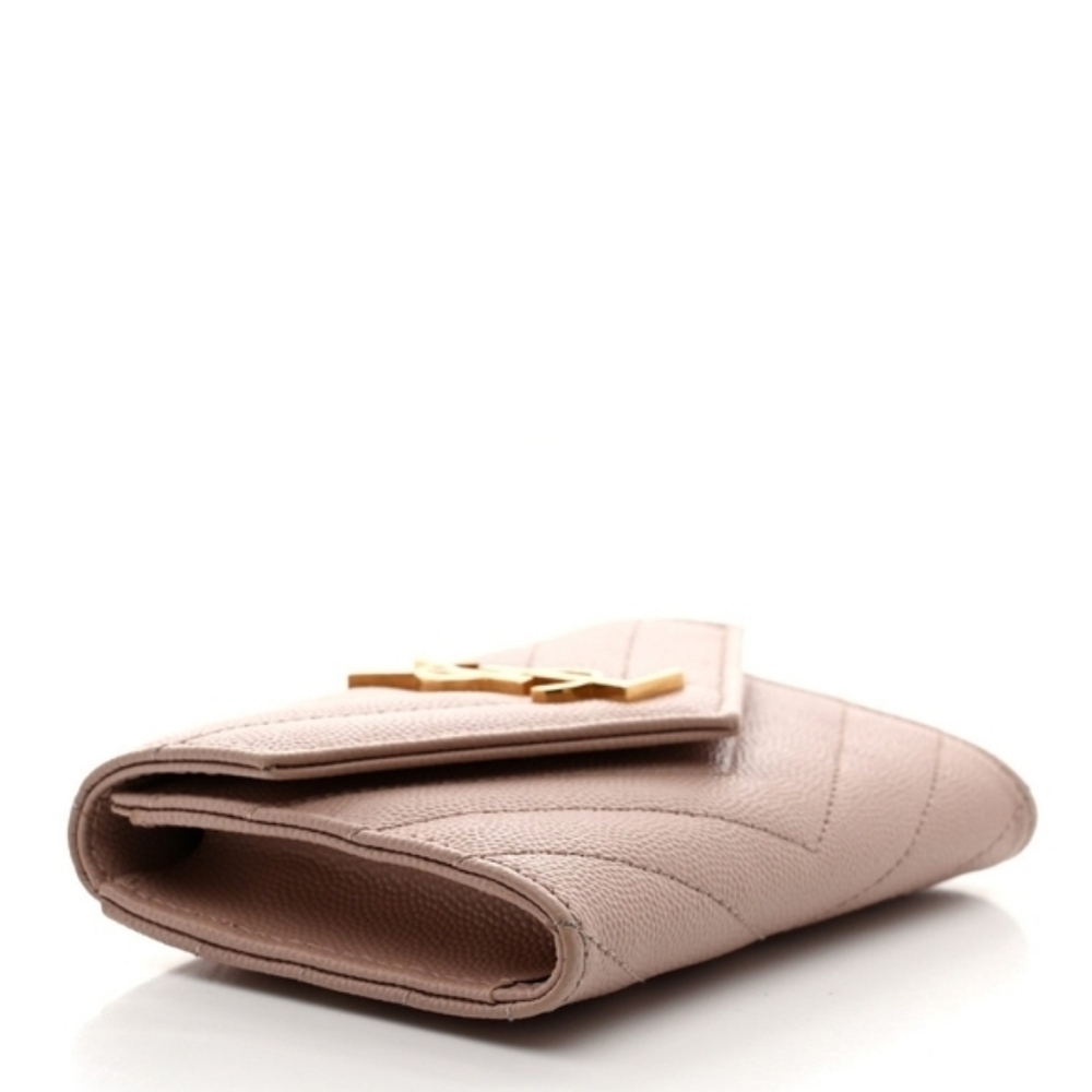 Saint Laurent Cassandre PINK Envelope Wallet YSL AUTHENTIC - Picture 8 of 13